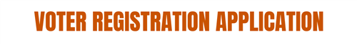 voter registration application
